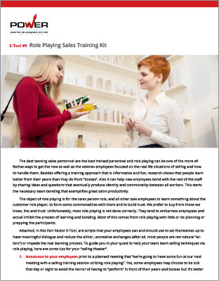 eTool9 - Role Playing Sales Training Kit