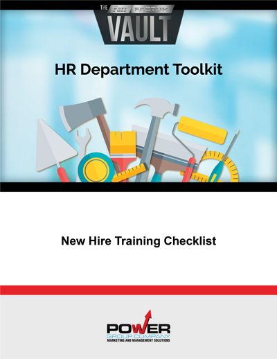 New Hire Training Checklist