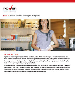  eTool 1: Manager's Self-Evaluation Form