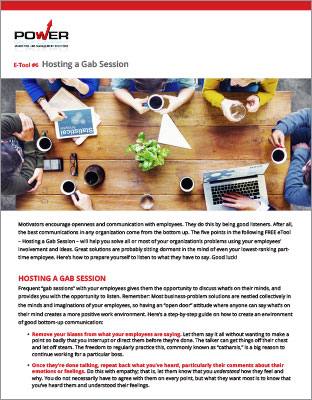 E-Tool 6: Hosting a Gab Session