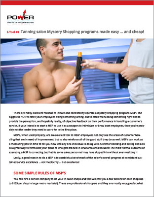 E-Tool 8: Mystery Shoppers